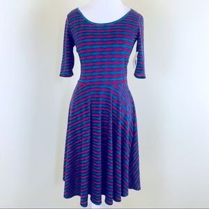 Lularoe Nicole Striped Dress
